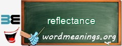 WordMeaning blackboard for reflectance